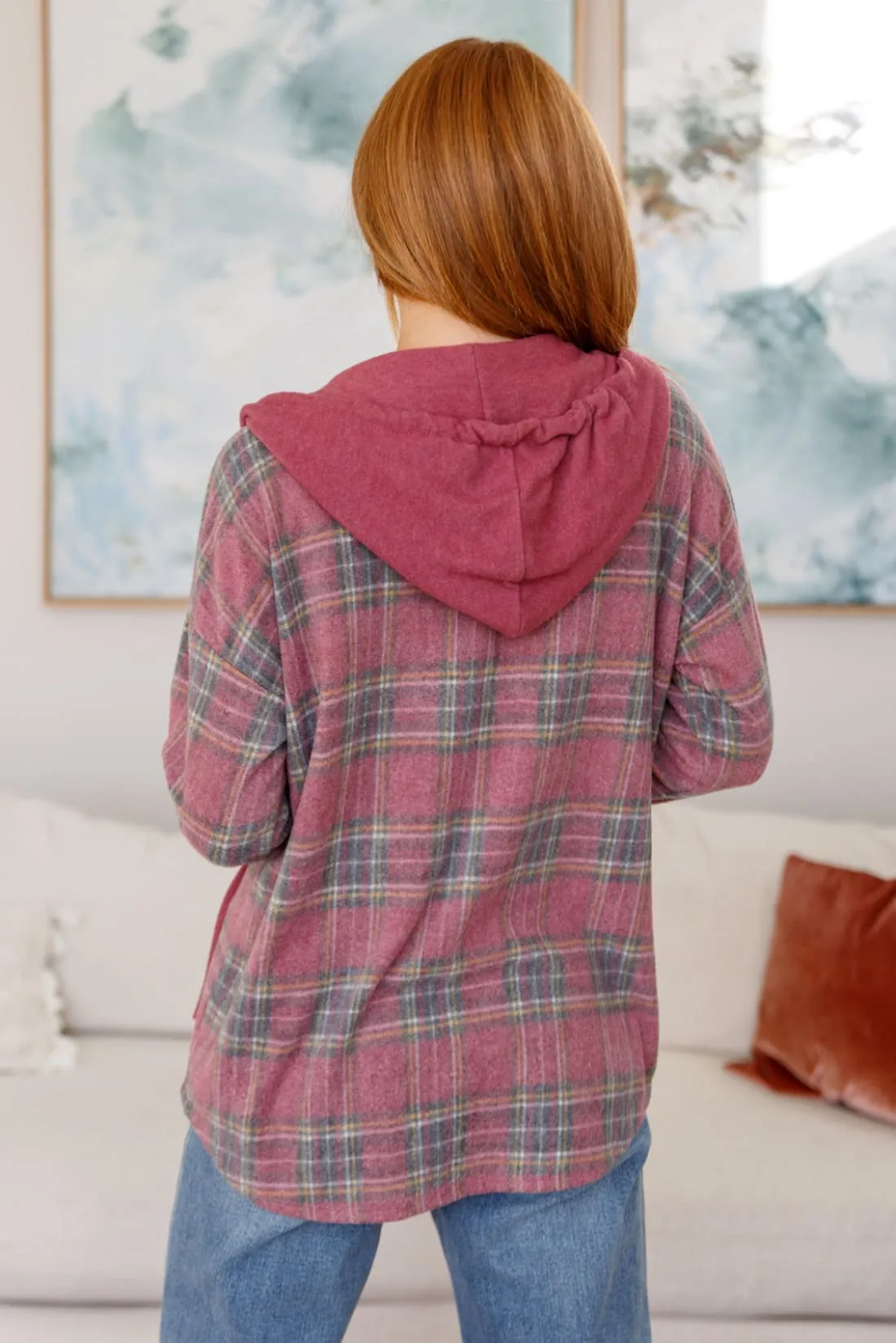 Perfect Plaid Shacket with Hood