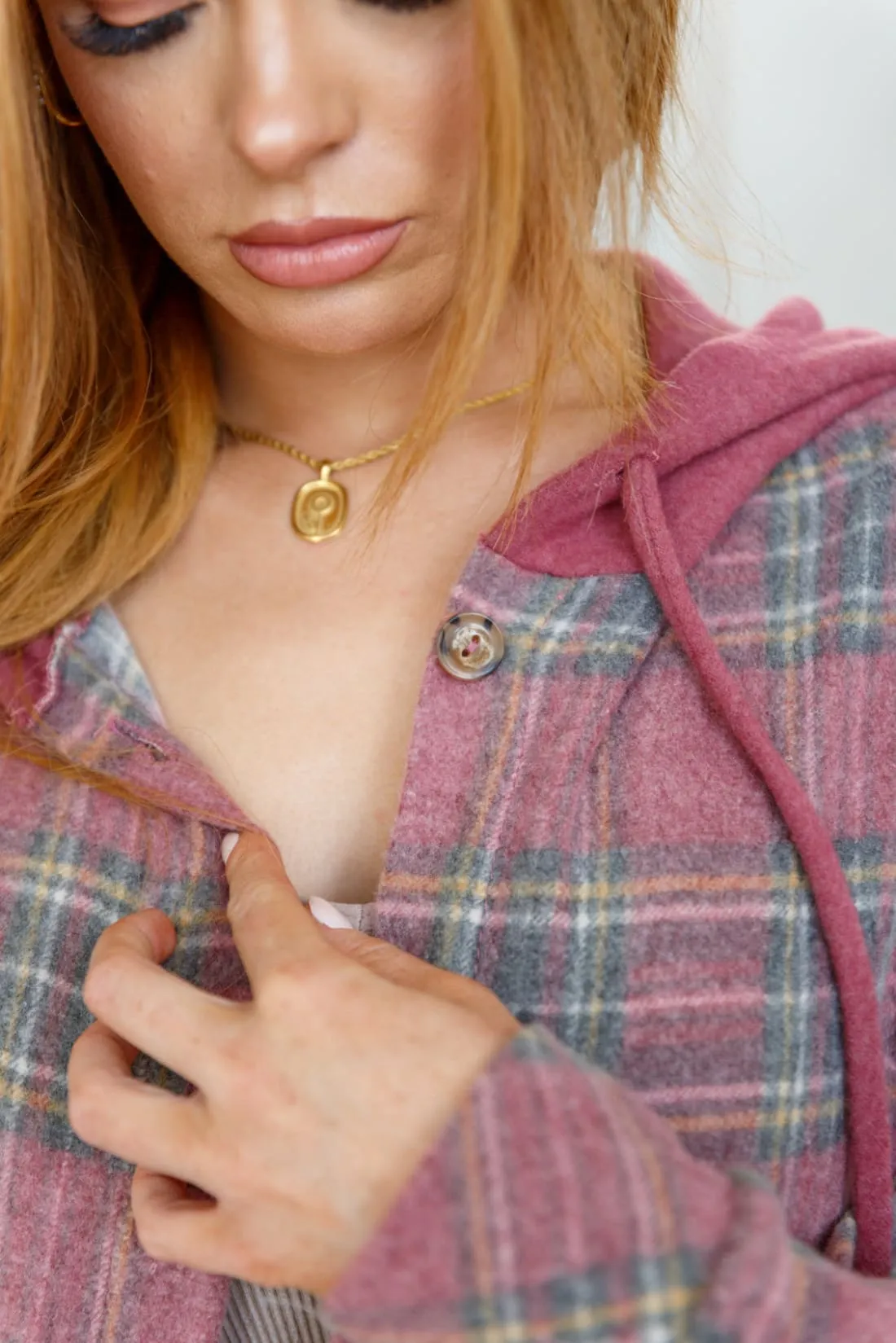 Perfect Plaid Shacket with Hood