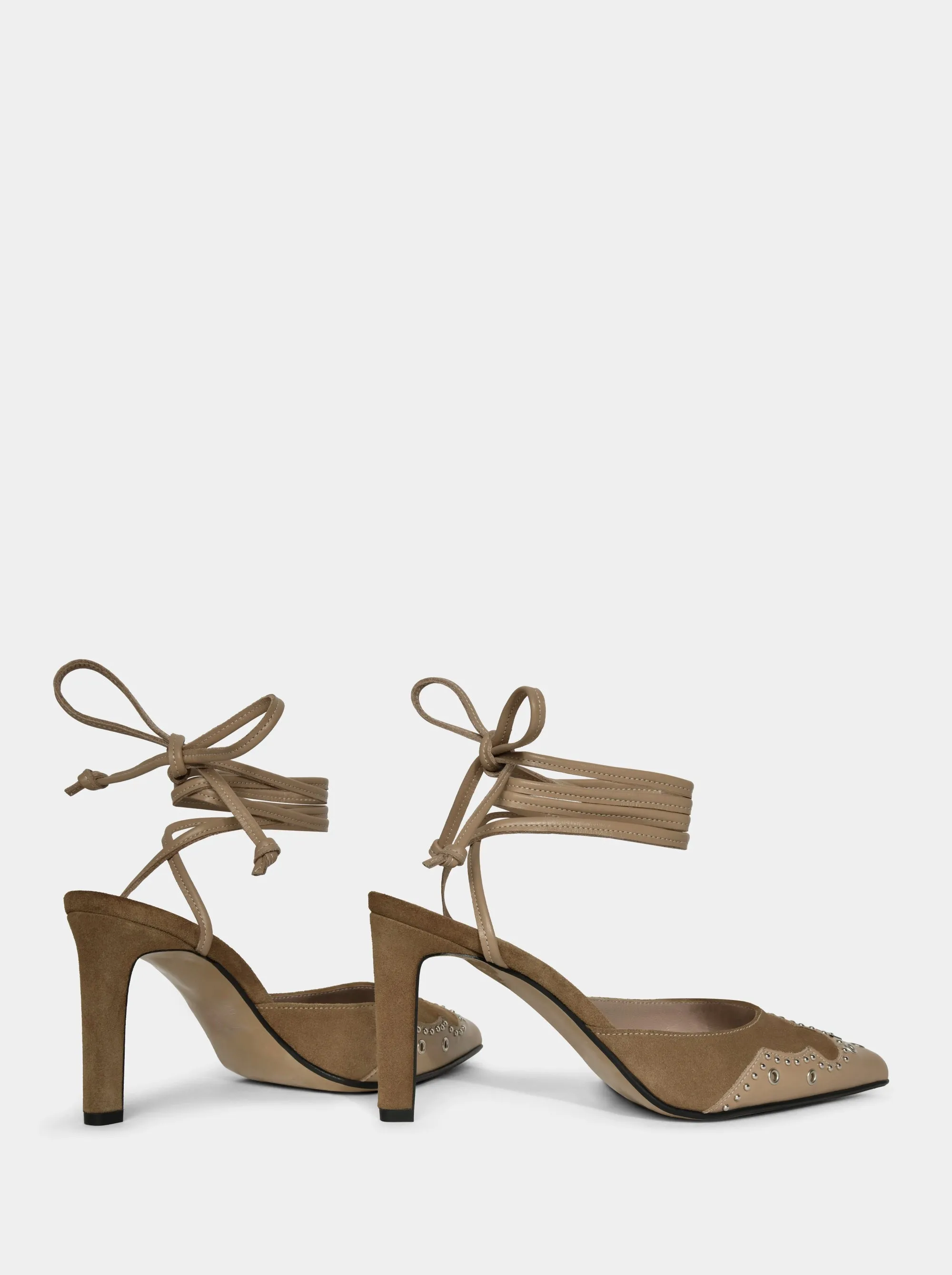 PERLA CAMEL SUEDE SLIPPERS