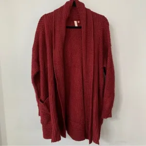 Pilcro Burgundy Cardigan Sweater Size M