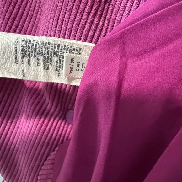 Pink Corduroy Puffer Jacket, Free People
