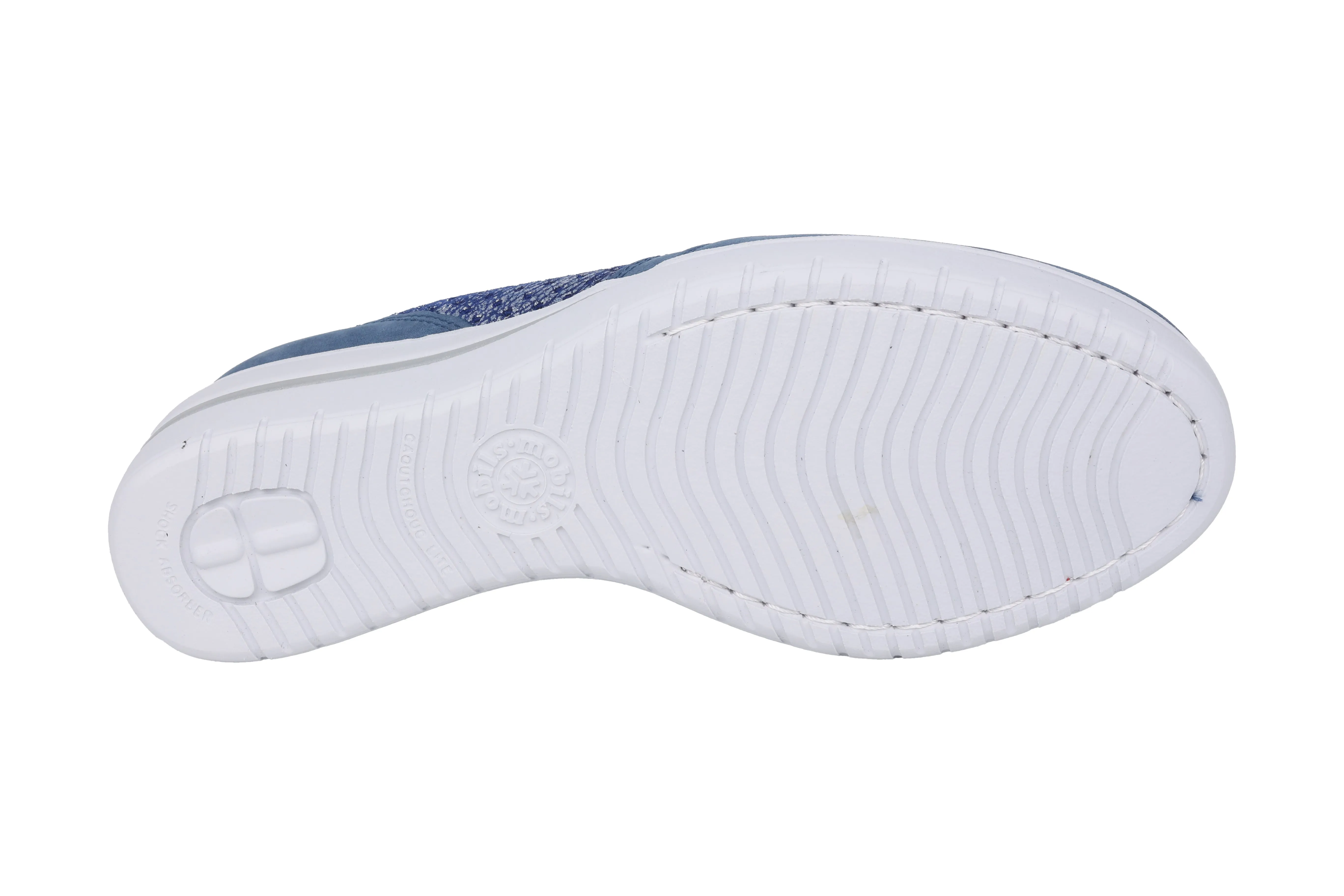 'Precilia Perf' womens wide fit (H) sneaker - Blue