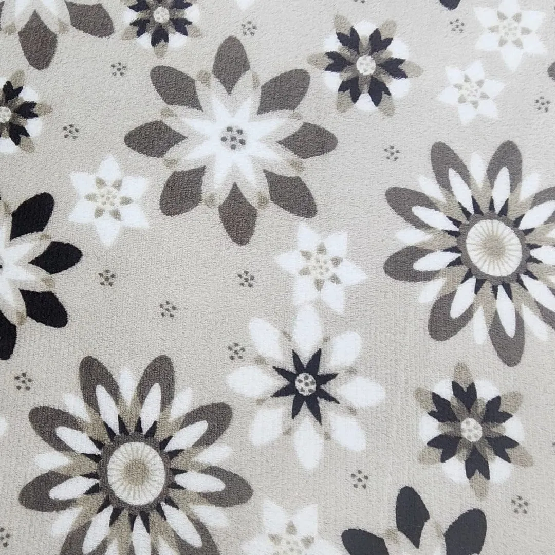 Printed Mongolian Fleece Fabric 150 cm Floral