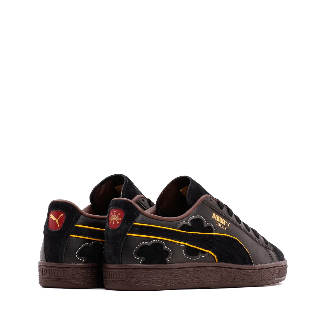 Puma Men Suede 4 x One Piece Black Dark Chocolate 396525-01