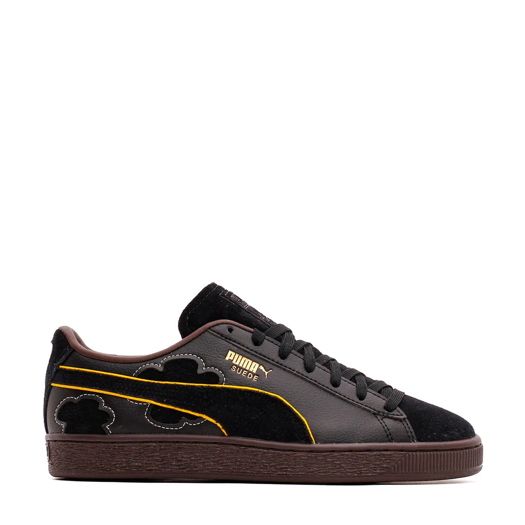 Puma Men Suede 4 x One Piece Black Dark Chocolate 396525-01