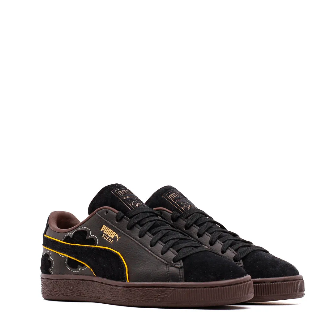 Puma Men Suede 4 x One Piece Black Dark Chocolate 396525-01