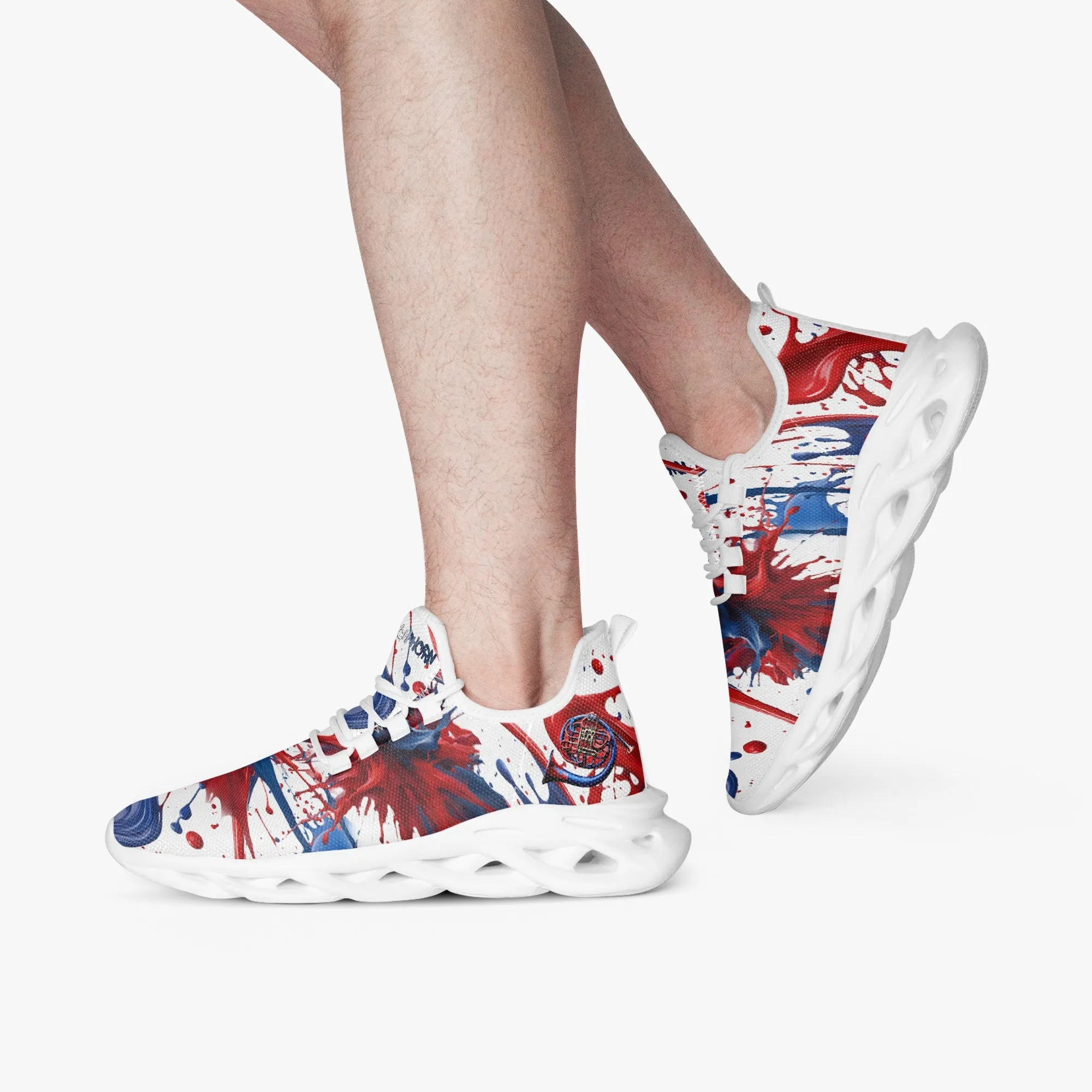 "French Horn" Bounce Mesh Knit Sneakers