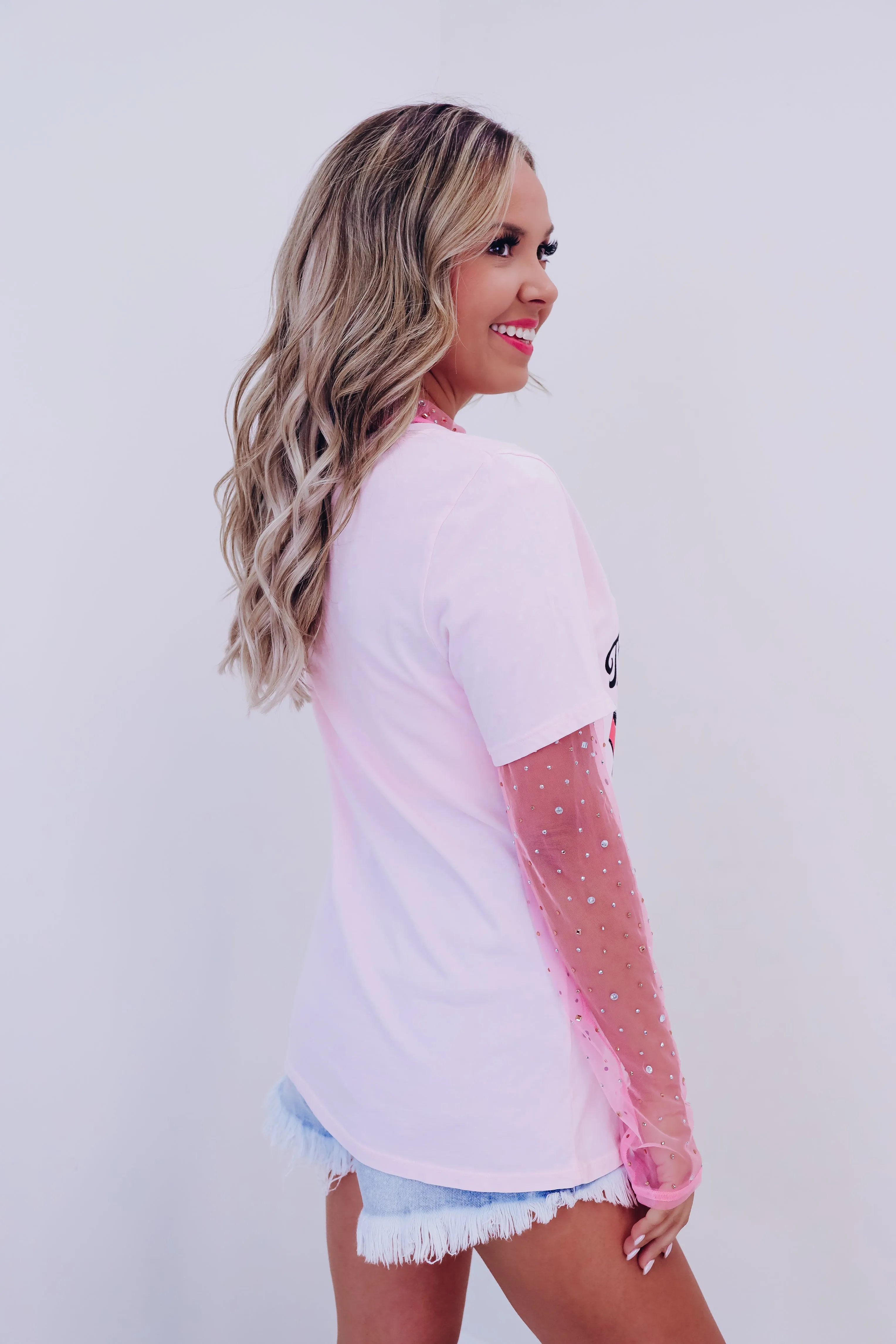 "The Hell I Won't" Graphic T-Shirt - Light Pink