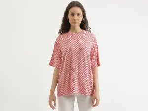 Regular Fit Round Neck Patterned T-Shirt