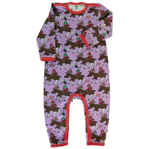 Reindeer Long Sleeve Suit in Viola