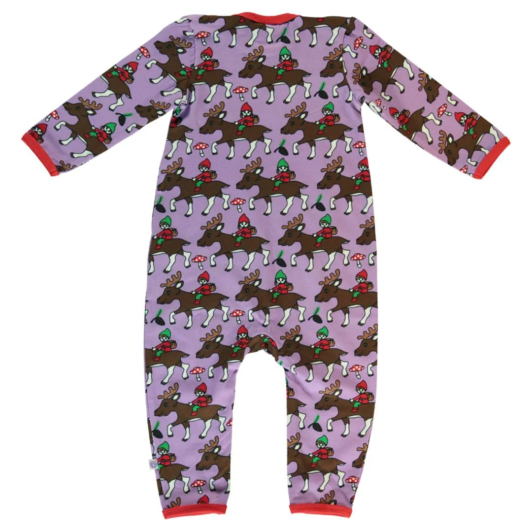 Reindeer Long Sleeve Suit in Viola