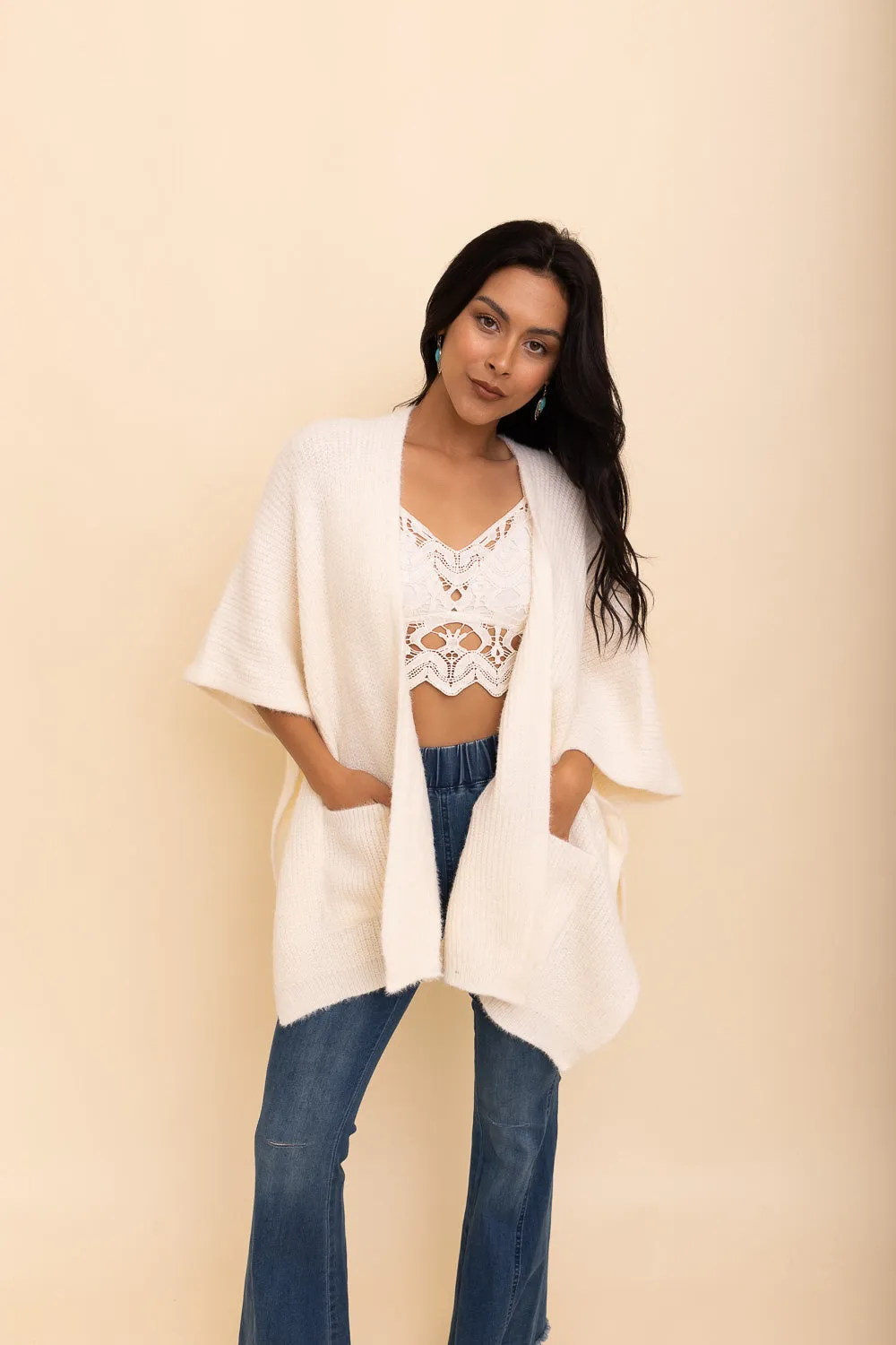 Relax & Chill Summer Nights Boucle Poncho