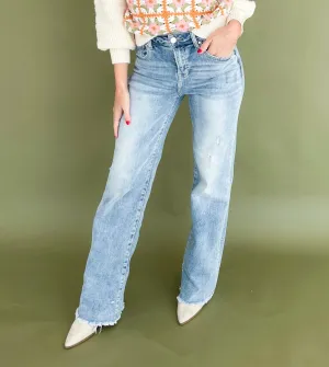 RISEN Jillian Stretch Wide Leg Jeans