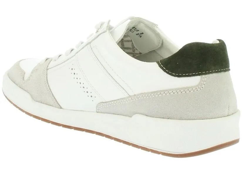 'Russel' men's lace-up sneaker - white stone