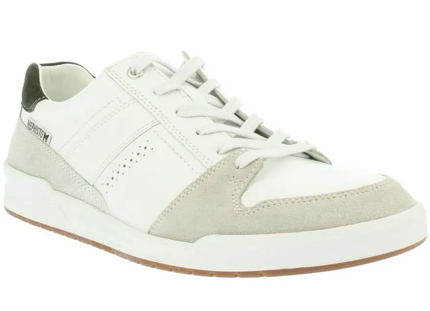 'Russel' men's lace-up sneaker - white stone