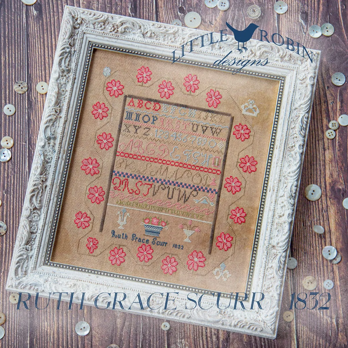 Ruth Grace Scurr - 1832 - Little Robin Designs - Cross Stitch Pattern
