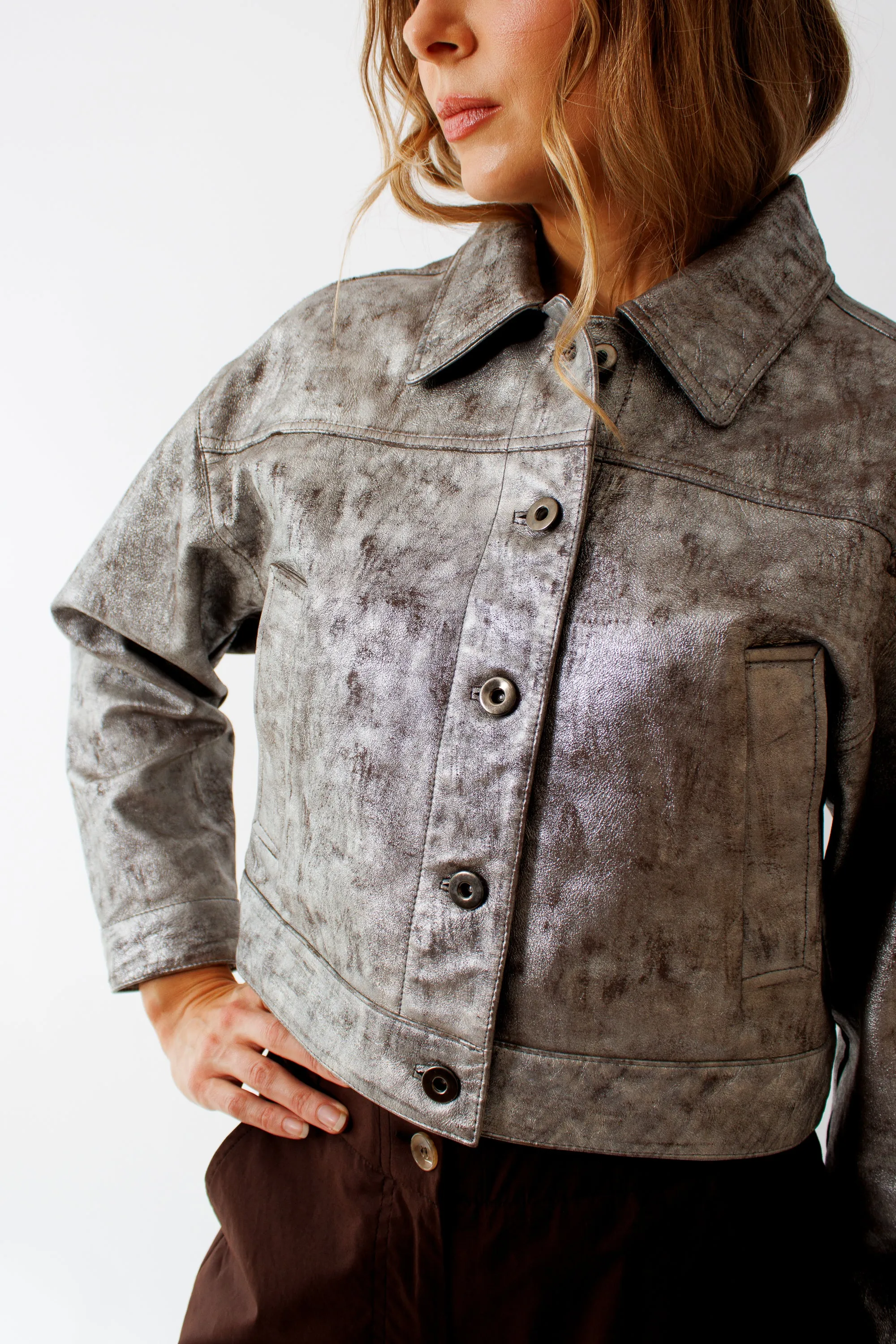 Seventy Laminated Suede Jacket