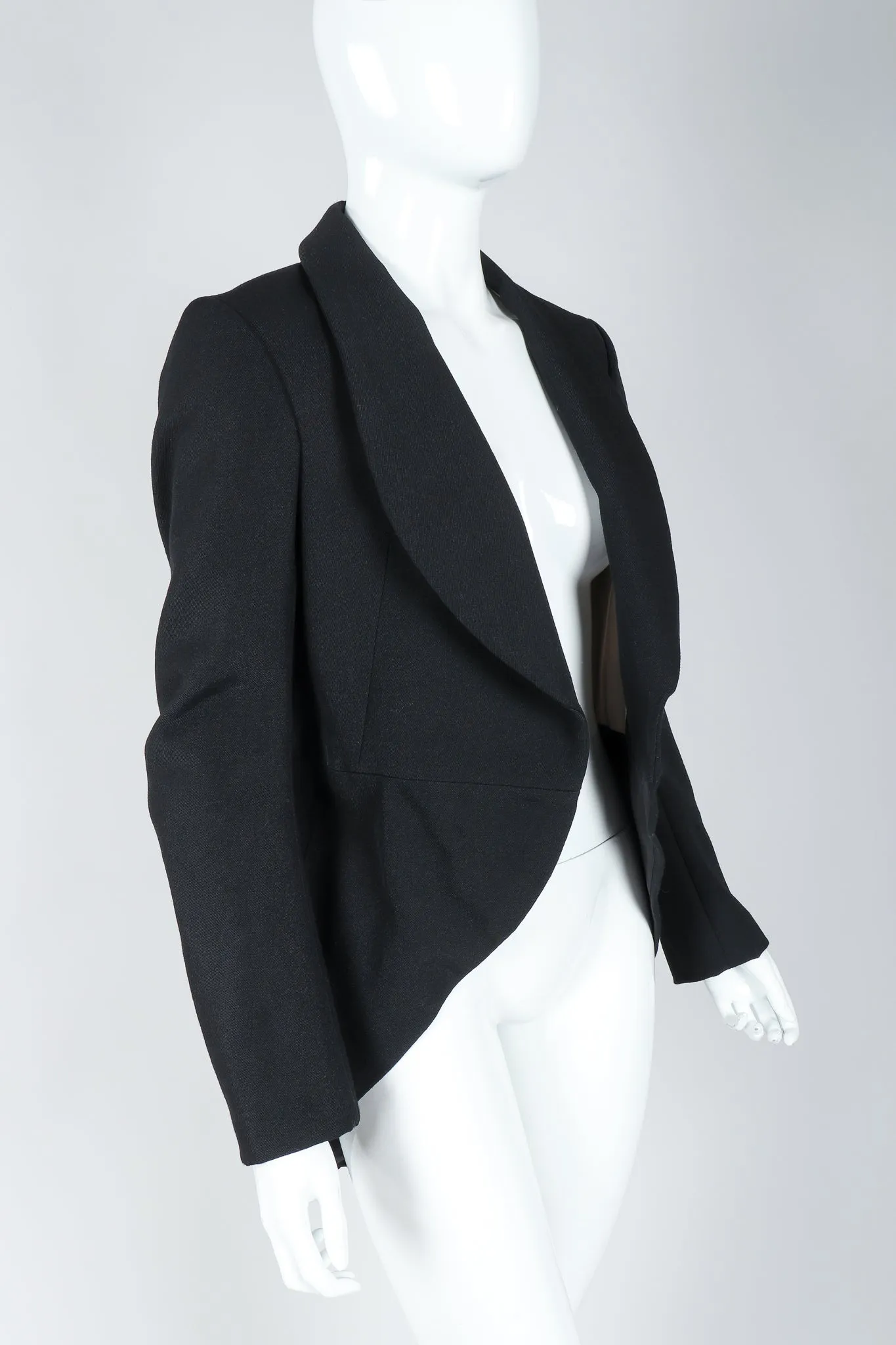 Shawl Collar Cutaway Coat