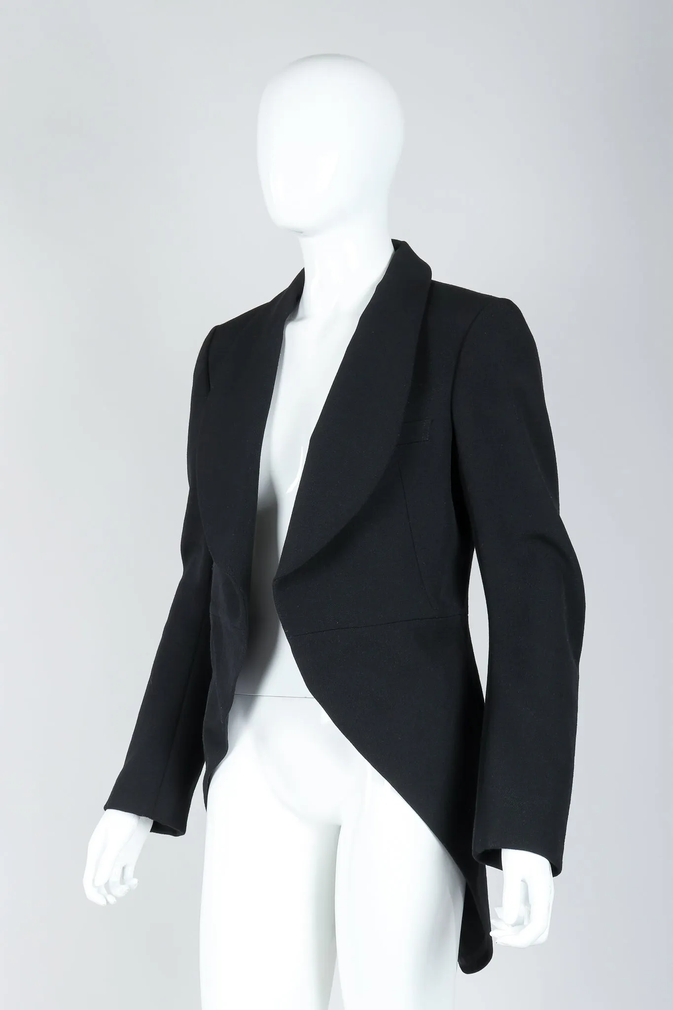 Shawl Collar Cutaway Coat