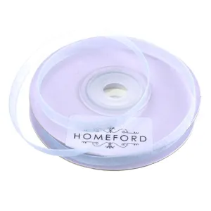 Sheer Organza Ribbon, 1/4-inch, 25-yard