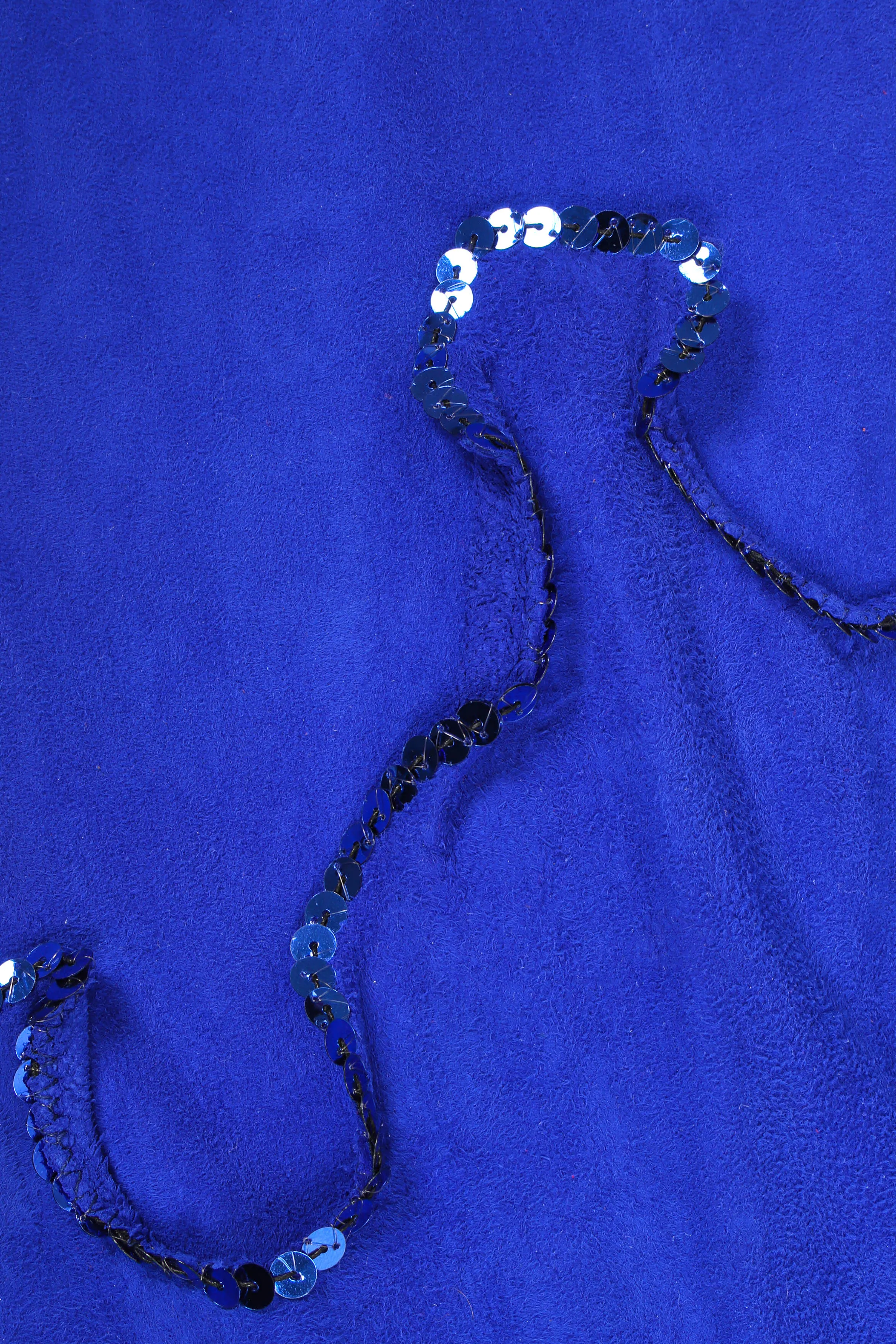 Signed Goddess Print Suede Dress