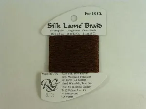 Silk Lame Braid SL102 Warm Brown