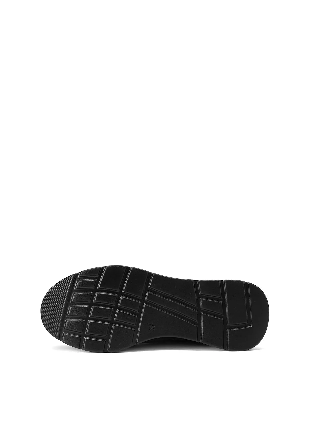 Sneakers in vera pelle con suola alta QH8005