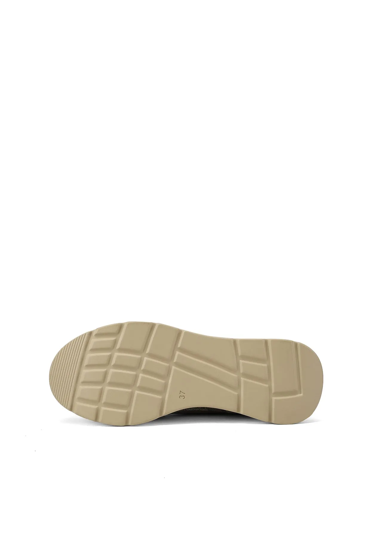 Sneakers in vera pelle con suola alta QH8005