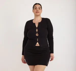 Soft Knit Rib Cardigan