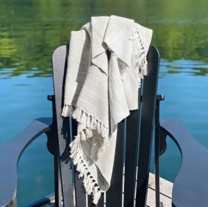 Soft Winter Tassel Throw