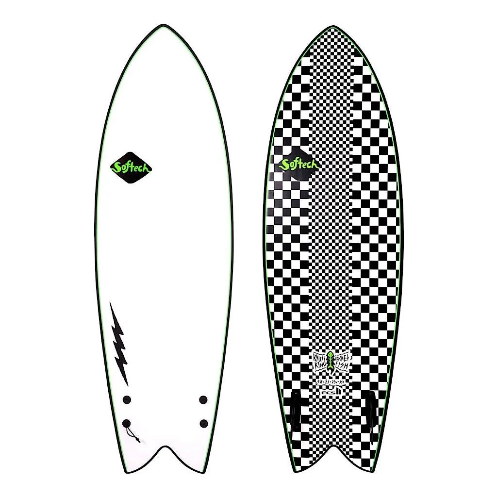 Softech 5'8" Kyuss Fish Checkered