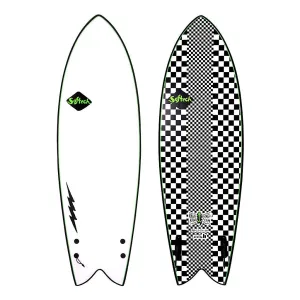 Softech 5'8" Kyuss Fish Checkered