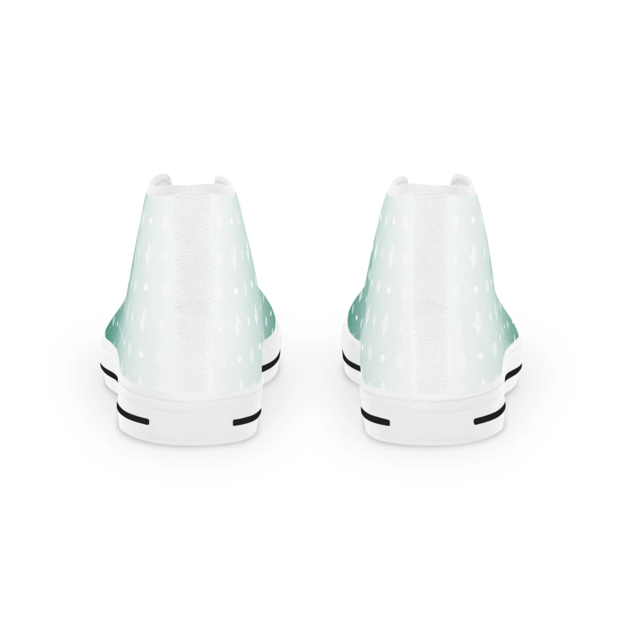 Stylish Green Gradient High Top Sneakers for Trendsetters
