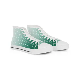 Stylish Green Gradient High Top Sneakers for Trendsetters