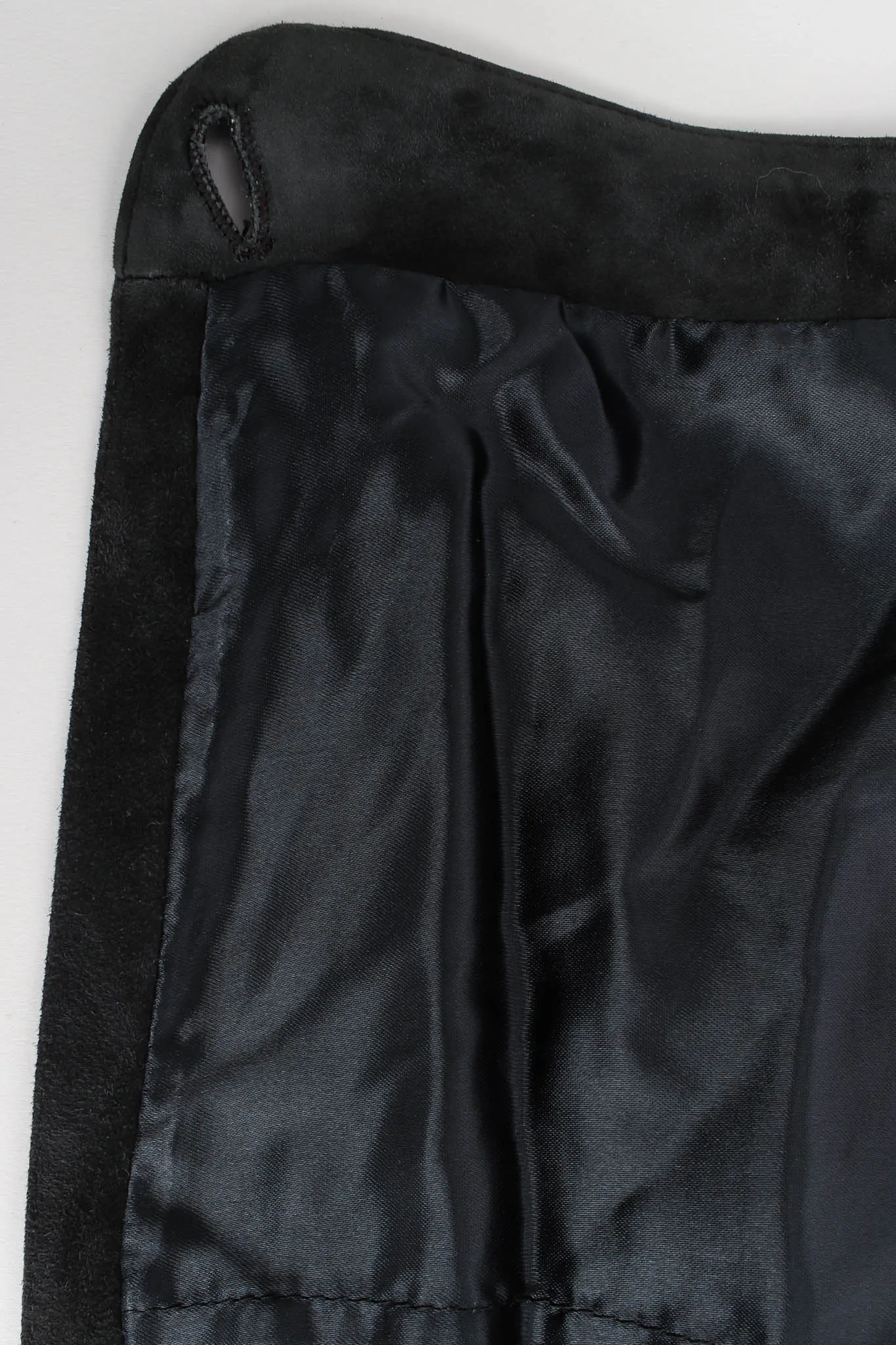 Suede Fringe Drape Pant