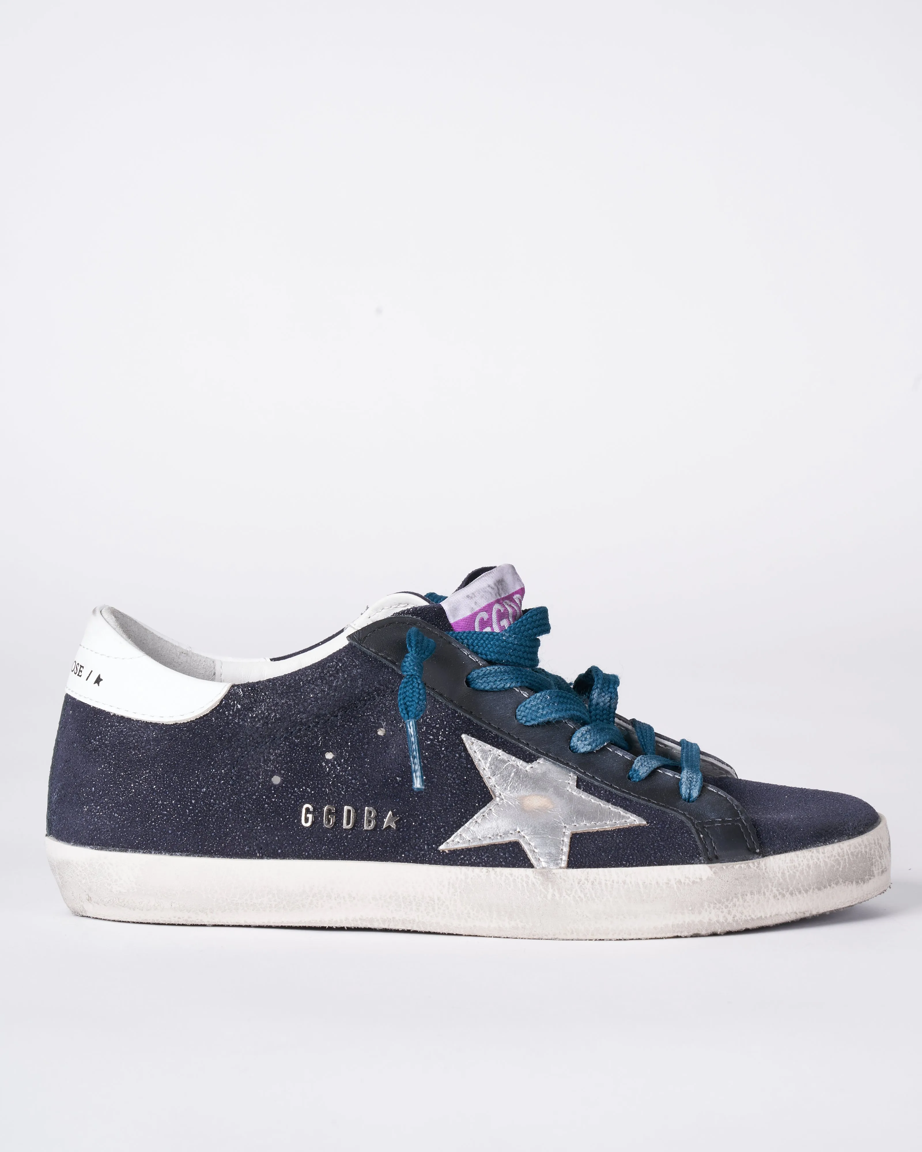 super-star resined suede upper laminated star