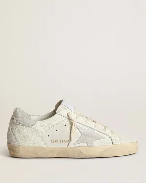 super-star suede star horsy spur and heel - white/cream/silver