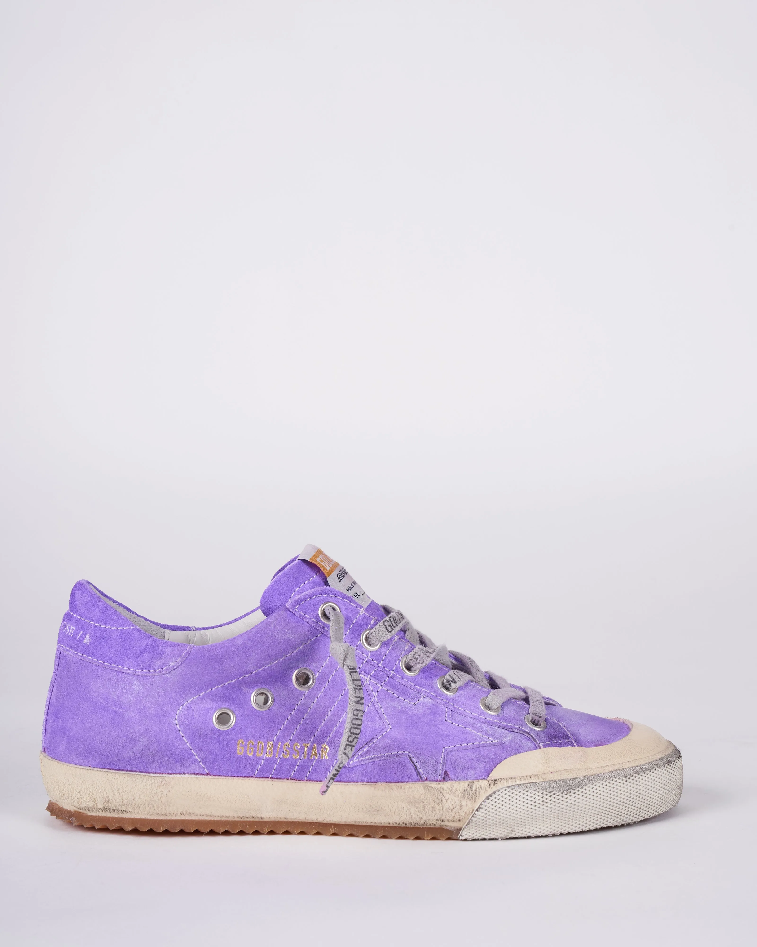 super-star suede upper star and heel - purple 45344