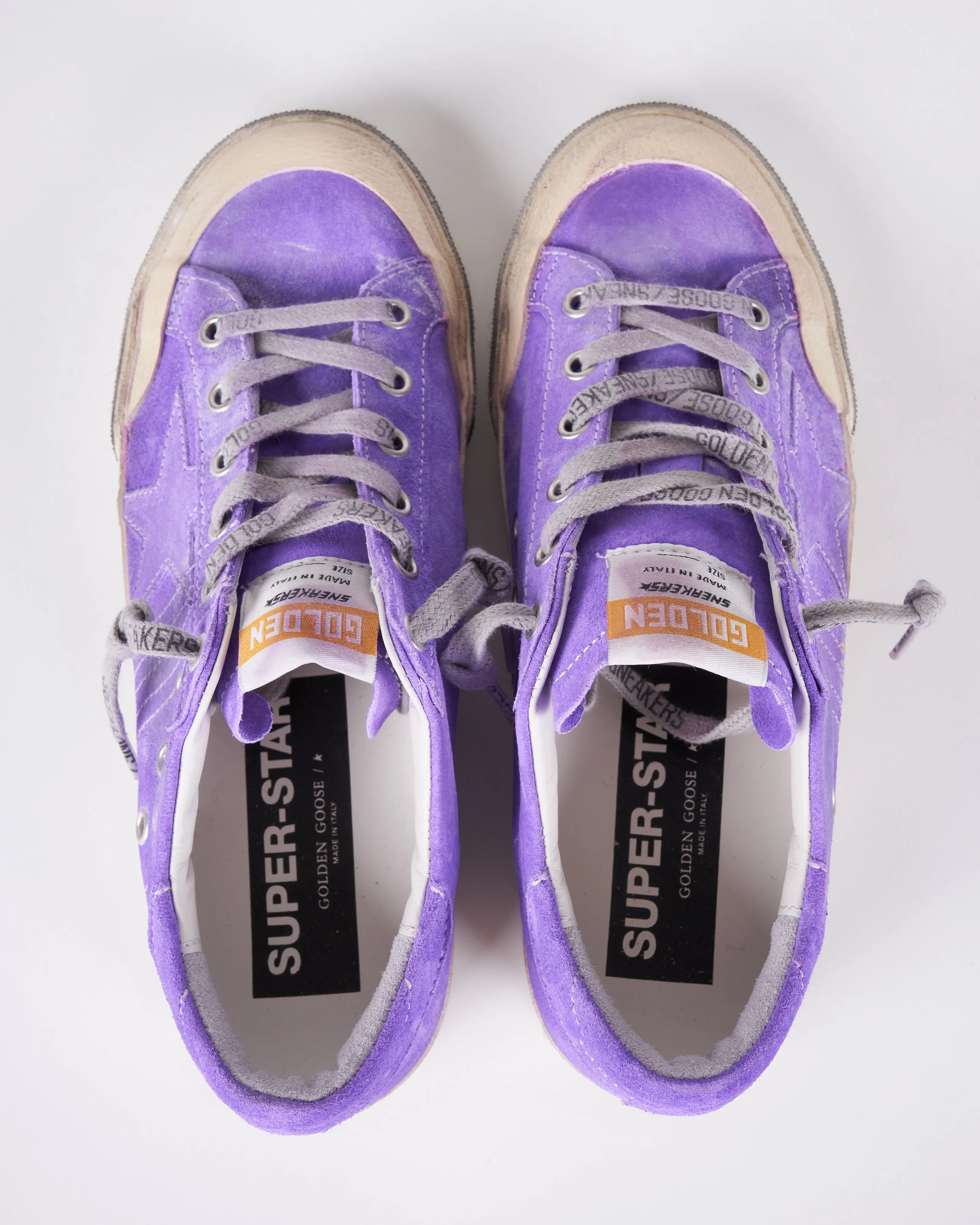 super-star suede upper star and heel - purple 45344