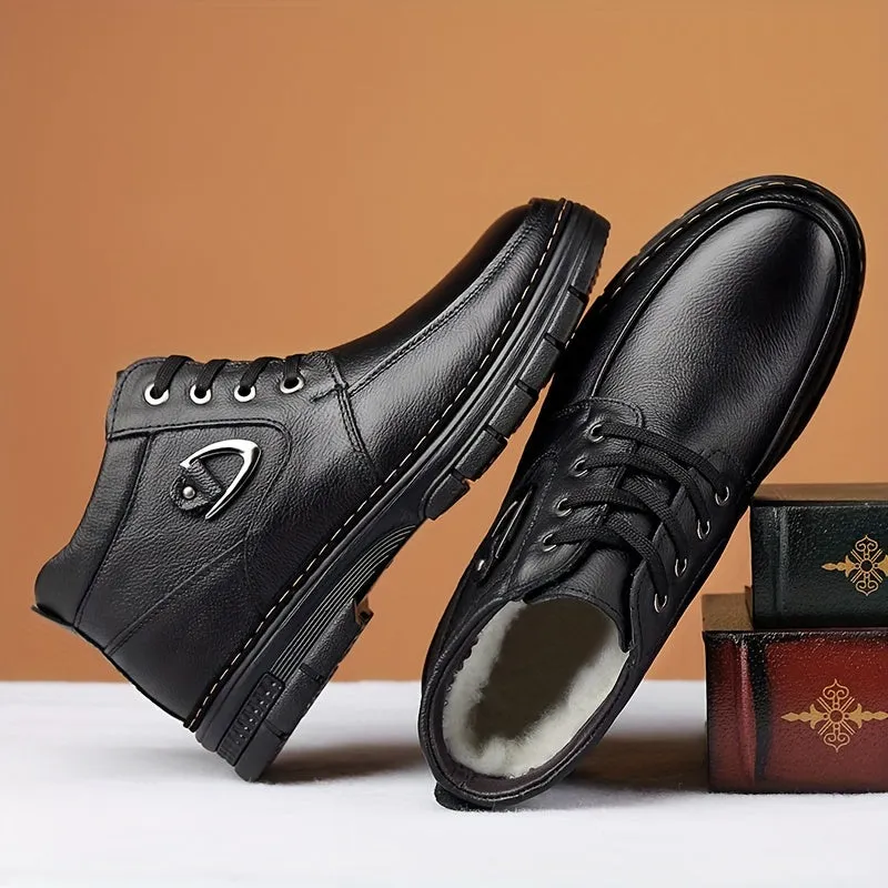 Sutton - Fleece-Lined Leather Boots