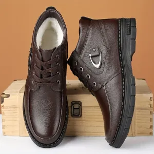 Sutton - Fleece-Lined Leather Boots