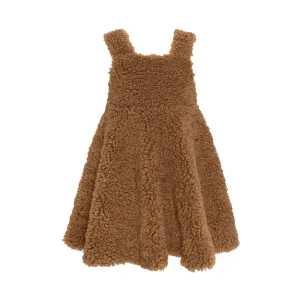 Teddy Pinafore Dress Bonbon, Brown