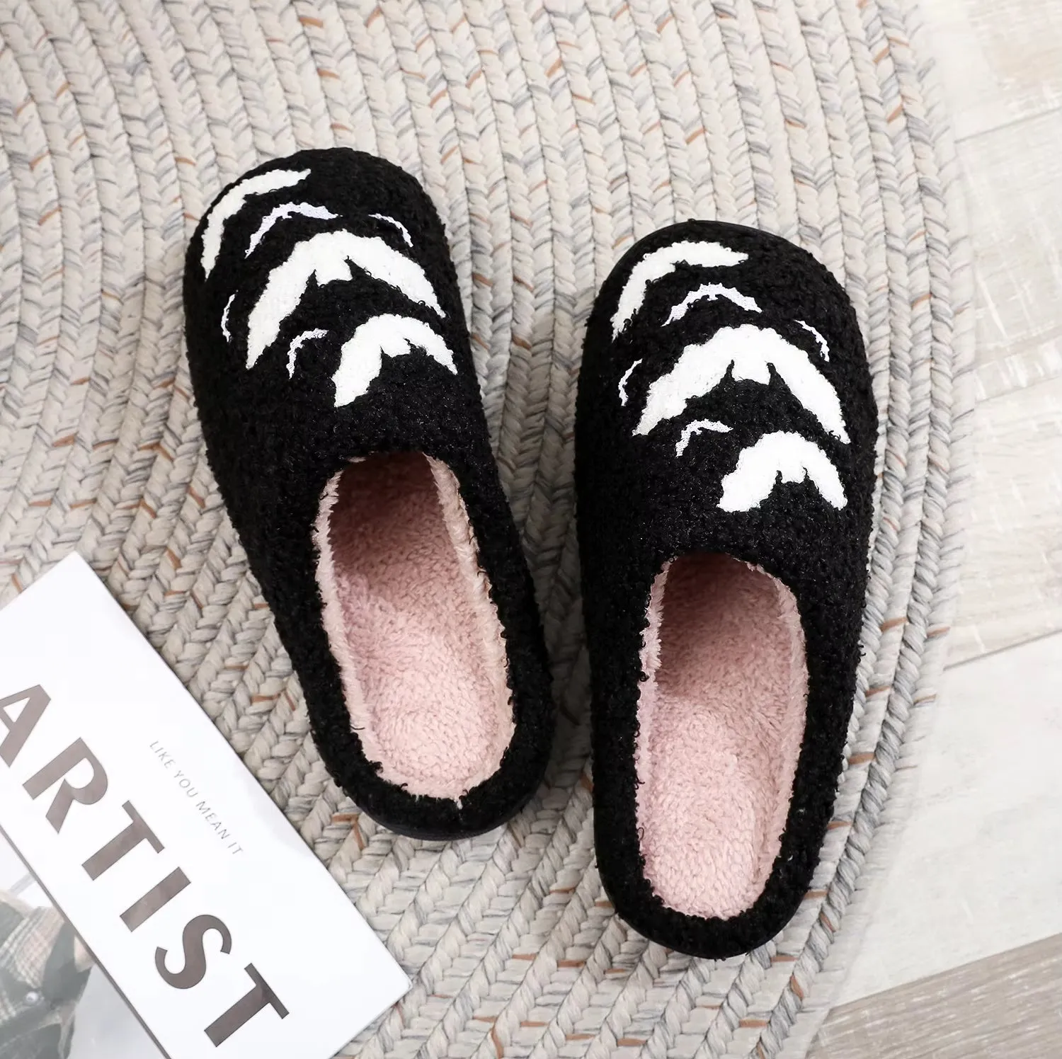 Thick-soled Cozy Furry Cotton Slippers For Women And Men