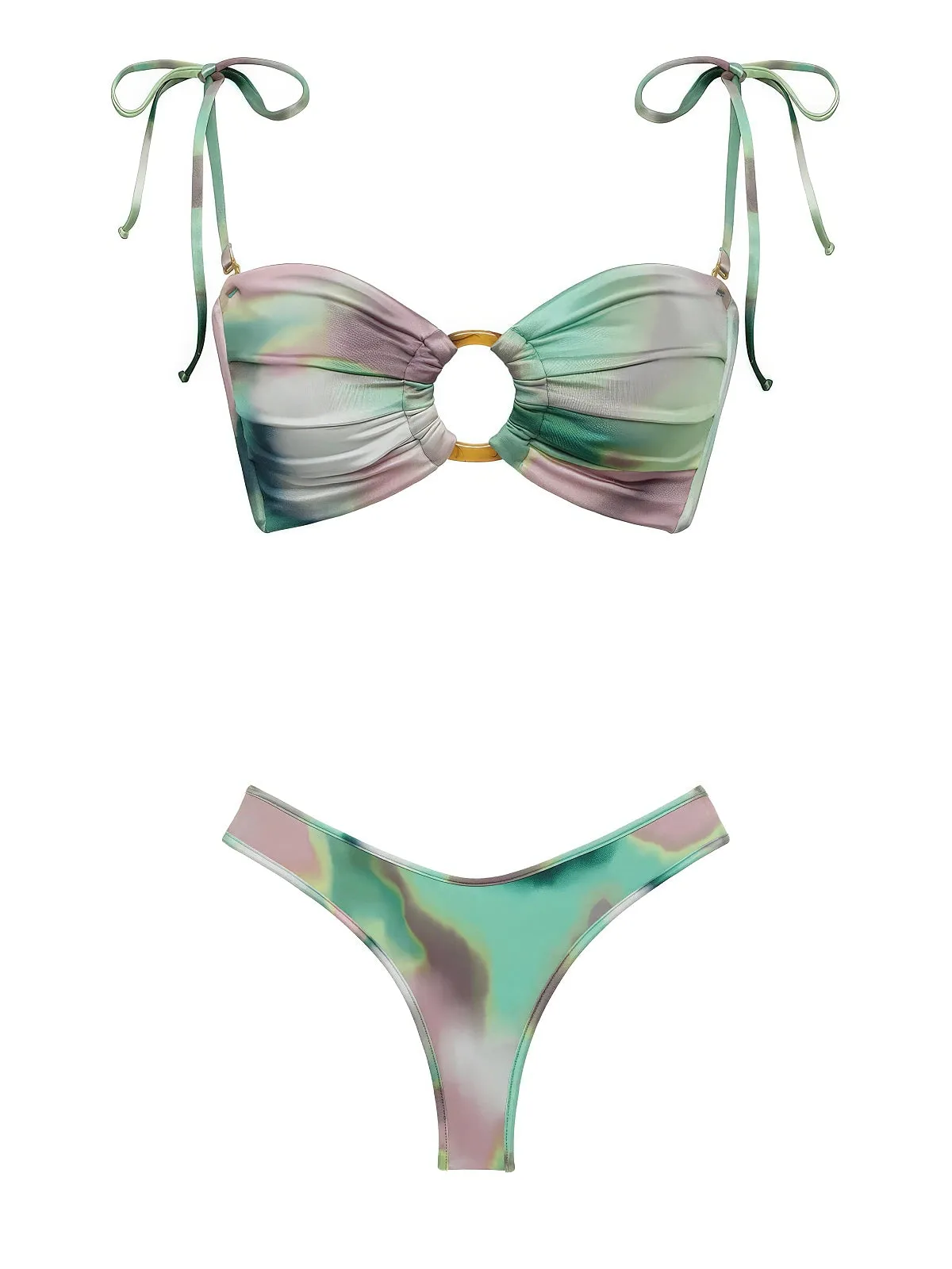 Tori Ties Bandeau-Lulu Bikini