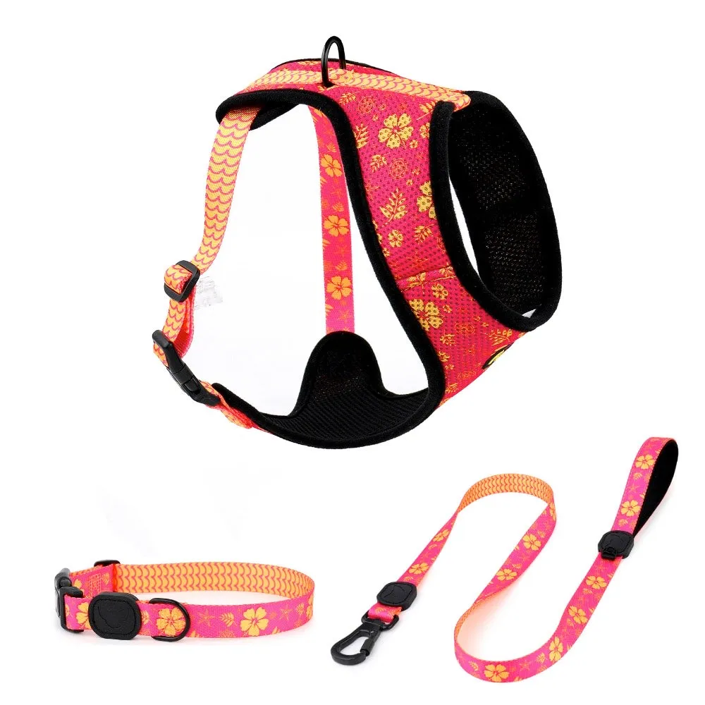 Tropical Party Air-Mesh Dog Harness