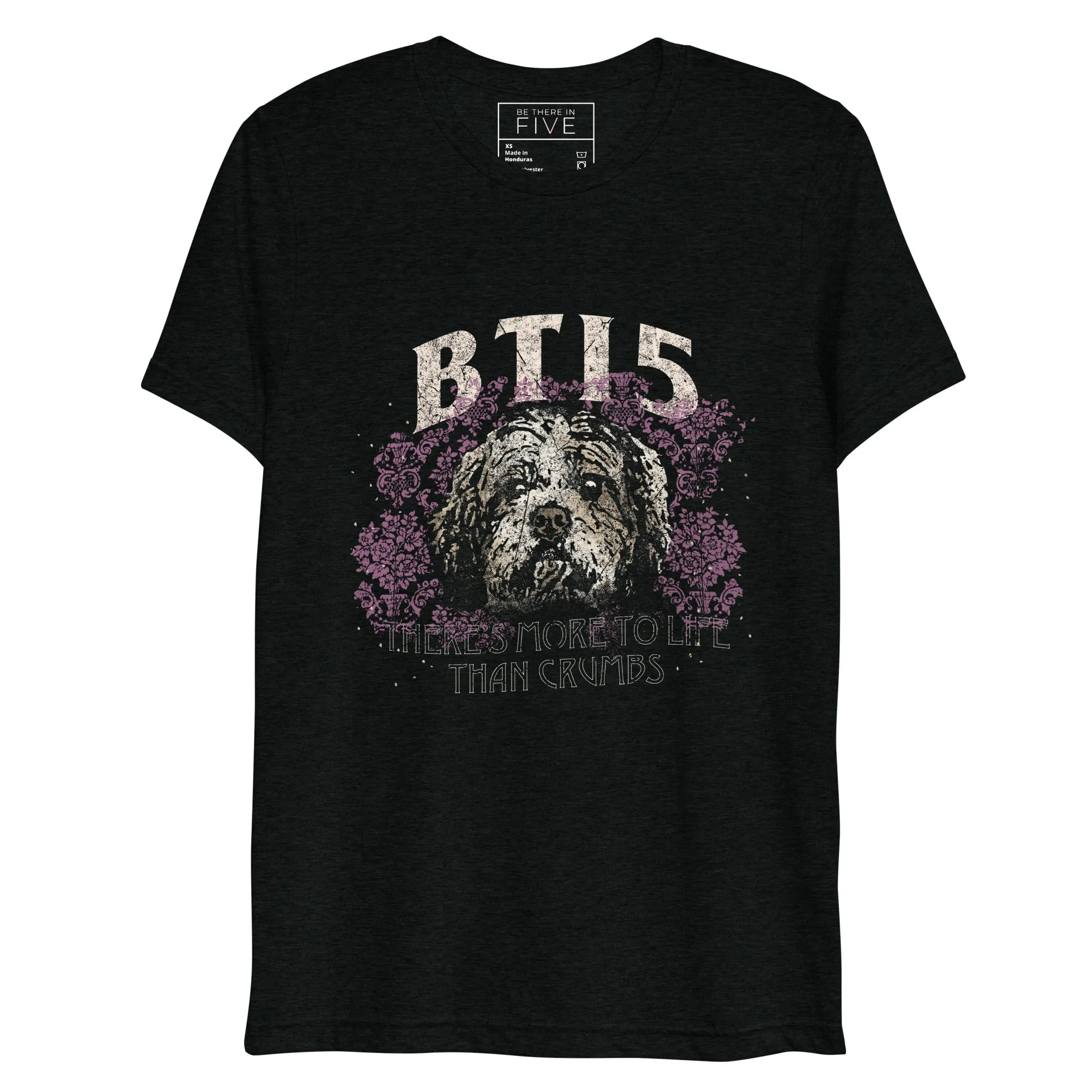 Tugboat Band Tee Triblend Soft Short Sleeve T-shirt by Be There in Five, "there's more to life than crumbs"