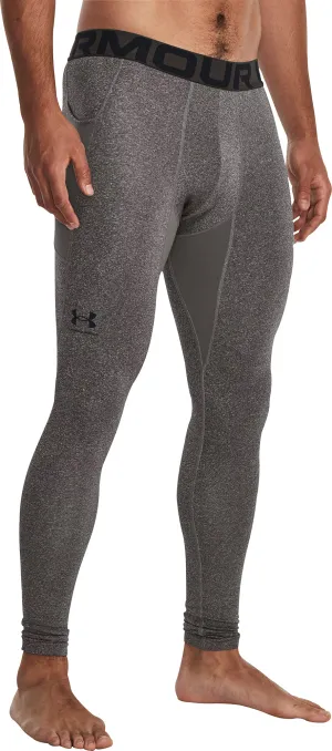 Under Armour ColdGear Compression Mens Long Running Tights - Grey