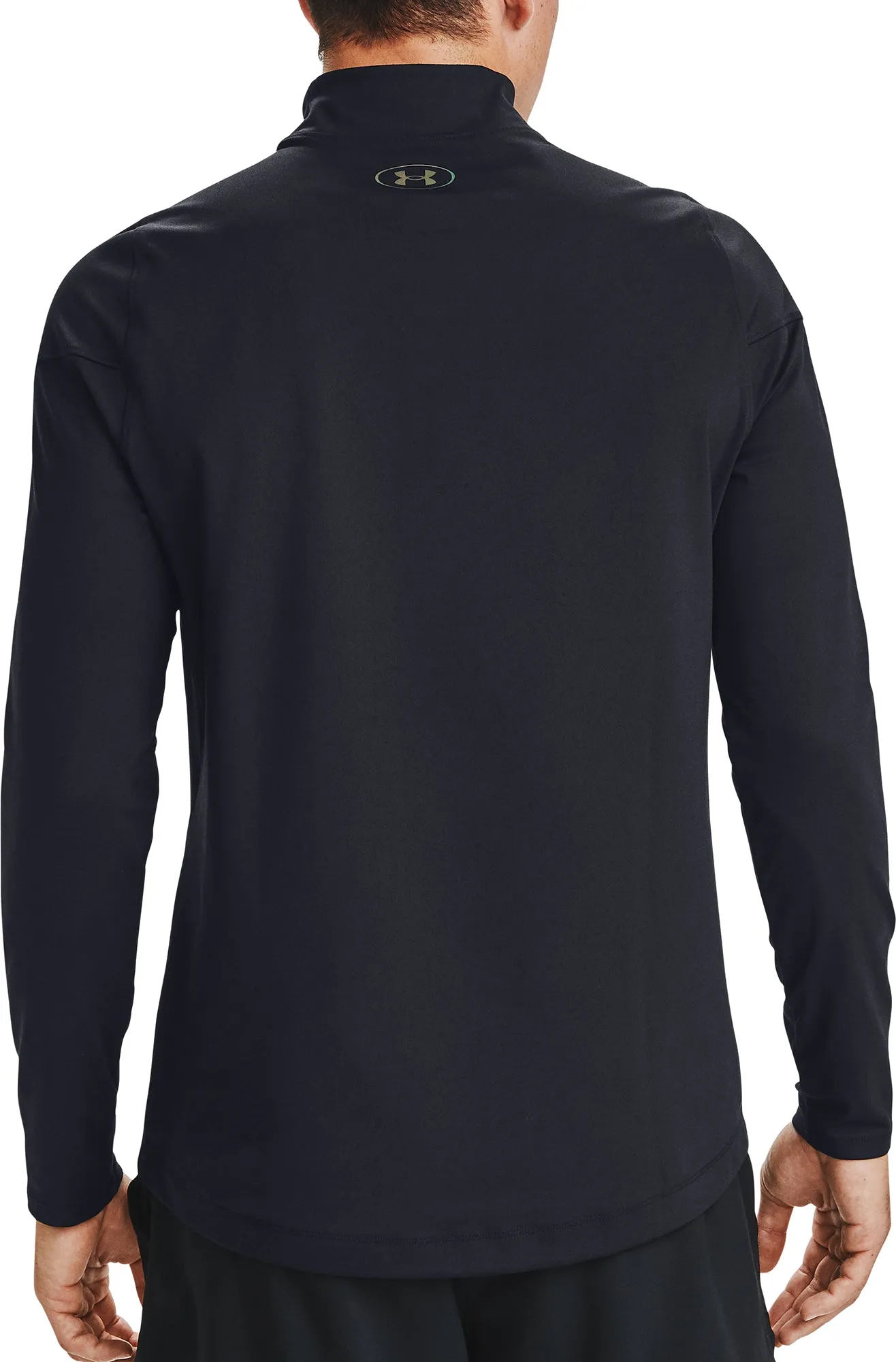 Under Armour ColdGear Rush 2.0 Mock Neck Long Sleeve Mens Running Top - Black