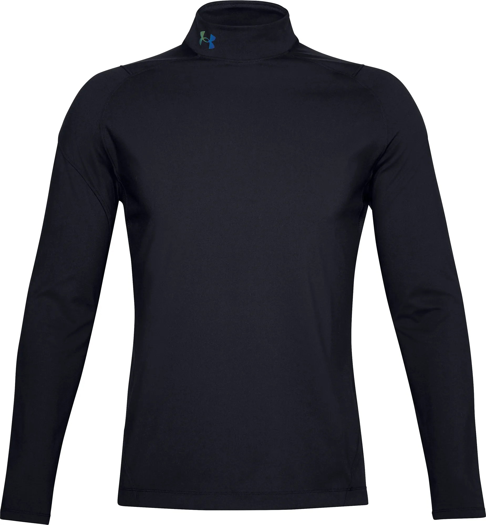Under Armour ColdGear Rush 2.0 Mock Neck Long Sleeve Mens Running Top - Black