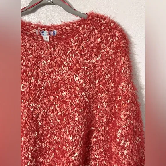 URBAN OUTFITTERS Jamie Fuzzy Sweater S Red/Pink 24” P2P $79 Retail NWOT